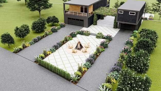 Установка живых изгородей, мощеных дорожек и водных объектов помогает визуально связать отдельные функциональные зоны, создавая цельный образ. Для этого стоит выбирать растения и материалы со сходными цветовыми палитрами и текстурами, что позволяет добиться гармонии между различными участками. Например, использование однотипных каменных бордюров и цветников с одинаковым стилем оформления объединит газон, зону отдыха и садовые территории.